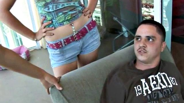 Small dick dommes wanking pathetic sub in kinky threesome