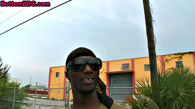 Stranded black thug riding strangrr