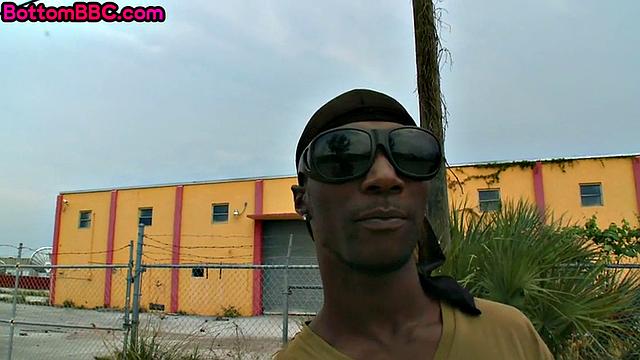 Stranded black thug riding strangrr