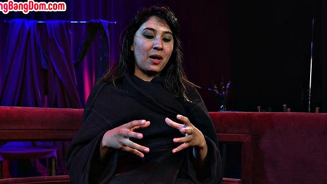 Gangbanged red stockings babe used hard by dom guys