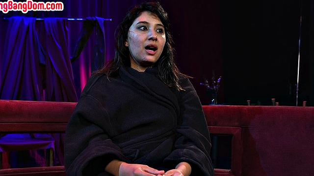 Gangbanged red stockings babe used hard by dom guys