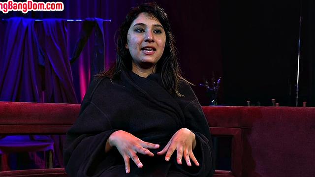 Gangbanged red stockings babe used hard by dom guys