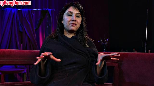 Gangbanged red stockings babe used hard by dom guys