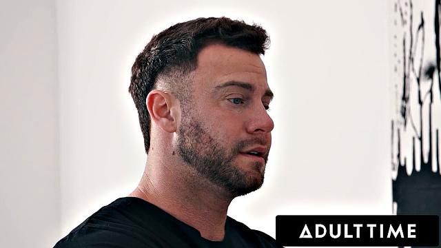 ADULT TIME - Stacked Nuru Masseuse Payton Preslee RIDES Man While He's ON THE PHONE