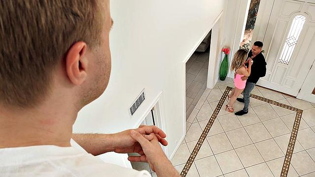 Blonde Babe Cucks her Husband and Gets Deepthroated ny a Dj