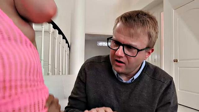 Blonde Babe Cucks her Husband and Gets Deepthroated ny a Dj