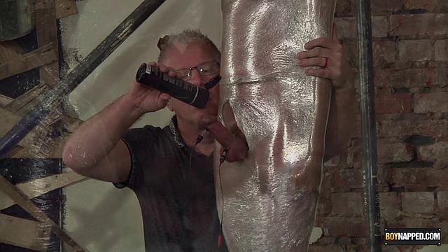 E-stim Cum Drain - Cameron James and Sebastian Kane