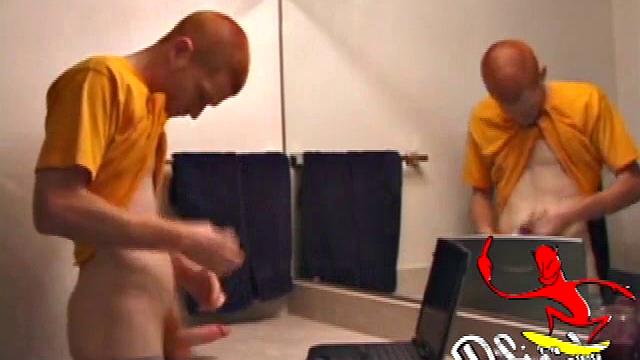 Young Tristian's Hot Solo Scene: Bathroom Jerk Off and Mirror Cum Shot