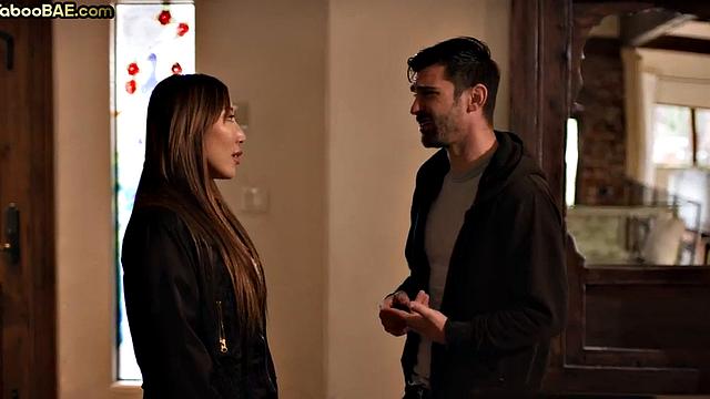 Dirty-talking Asian babe loves BF's cock inside her wet pussy