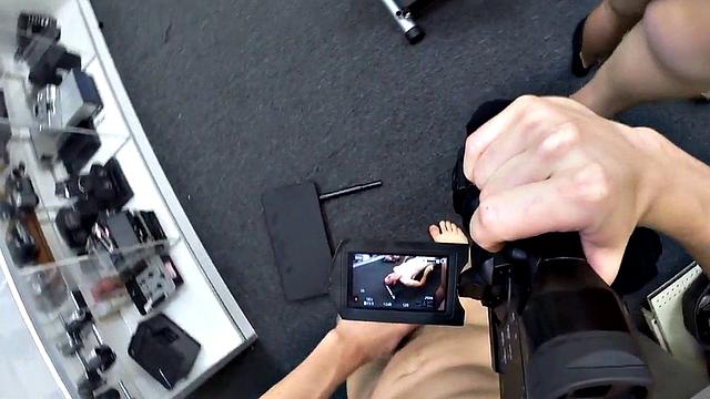 Pawnshop Stud in Public 3some in Middle of Store