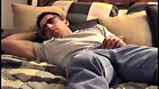 In this scene, there are lots of close-up shots of Zack's naked body, hard cock and beautiful bubble butt. Zack jerks himself for awhile, then stands up and announces he's going to nut. He then pumps out a massive load of warm cum.