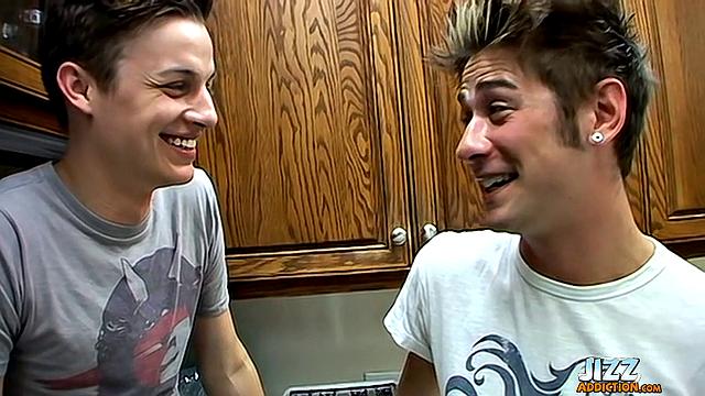 Hot Kitchen Threesome with Kelly, Shane and Ayden