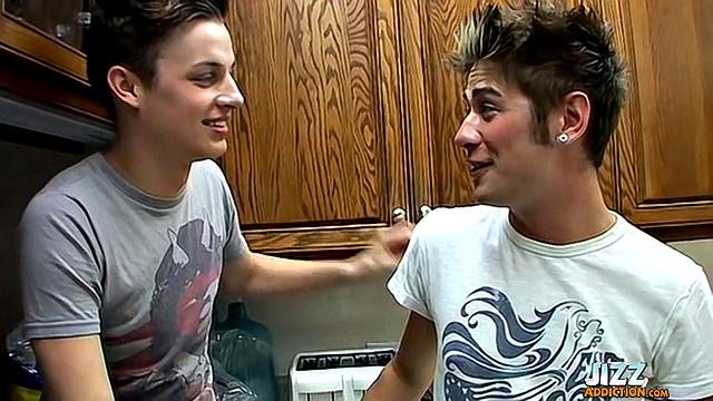 Hot Kitchen Threesome with Kelly, Shane and Ayden