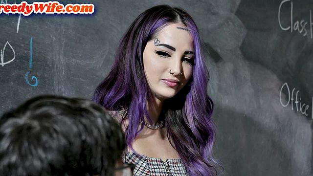 Alternative 21yo student deepthroating classmate's cock