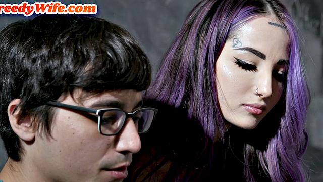 Alternative 21yo student deepthroating classmate's cock