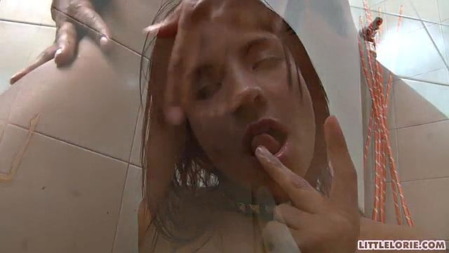 Petite teen slut finger fucking herself