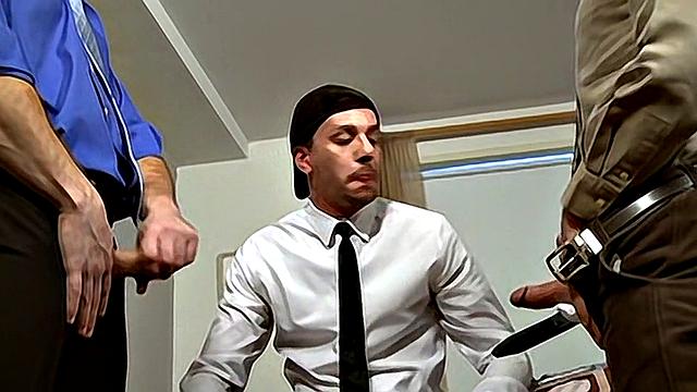 Sharing His Young Hard Cock - David Chase, Adam Russo &amp;amp; Seth Roberts