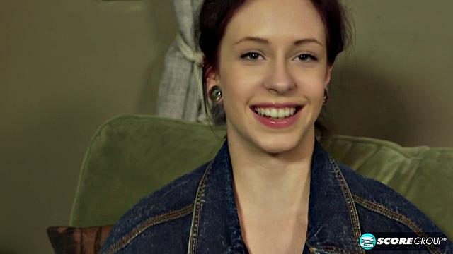 Kinky hipster does yoga in the nude and fingers her wet cunt