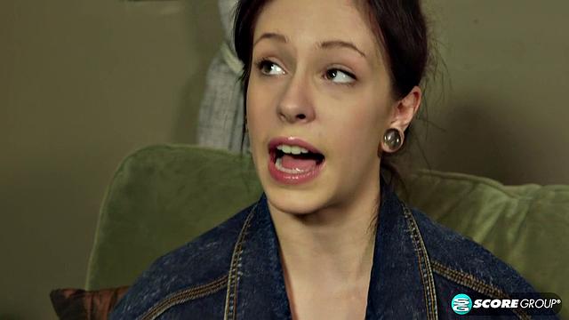 Kinky hipster does yoga in the nude and fingers her wet cunt