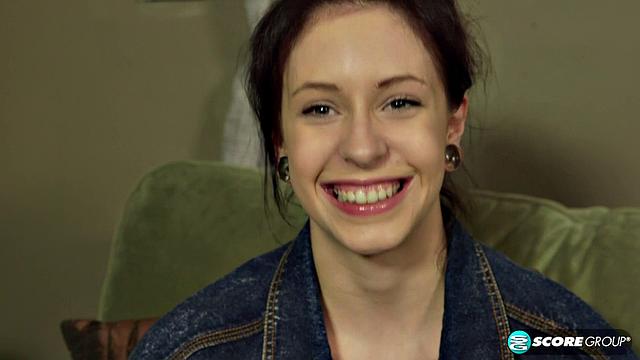 Kinky hipster does yoga in the nude and fingers her wet cunt