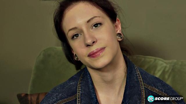 Kinky hipster does yoga in the nude and fingers her wet cunt