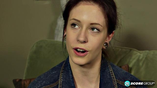 Kinky hipster does yoga in the nude and fingers her wet cunt