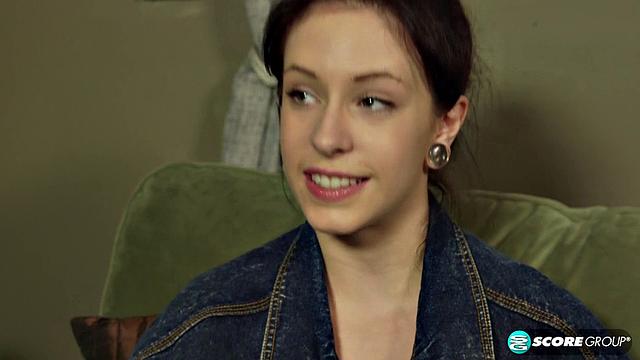 Kinky hipster does yoga in the nude and fingers her wet cunt