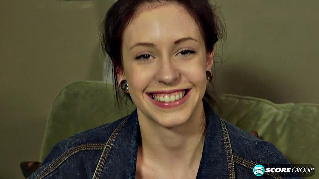 Kinky hipster does yoga in the nude and fingers her wet cunt