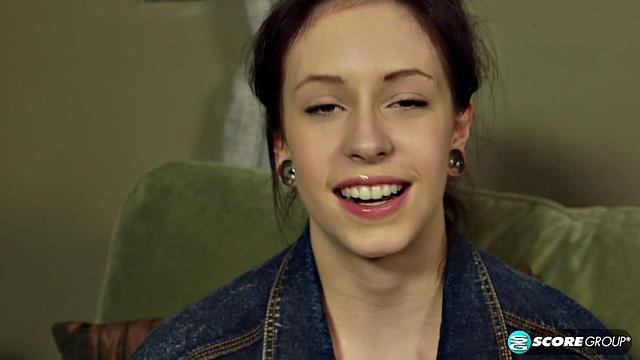 Kinky hipster does yoga in the nude and fingers her wet cunt