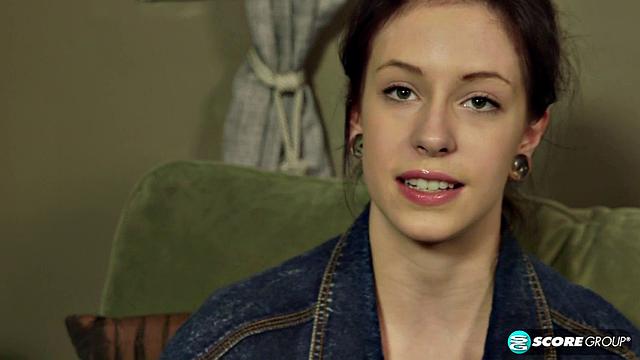 Kinky hipster does yoga in the nude and fingers her wet cunt