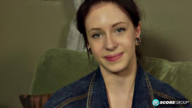 Kinky hipster does yoga in the nude and fingers her wet cunt