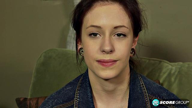 Kinky hipster does yoga in the nude and fingers her wet cunt