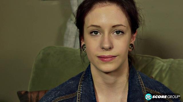 Kinky hipster does yoga in the nude and fingers her wet cunt