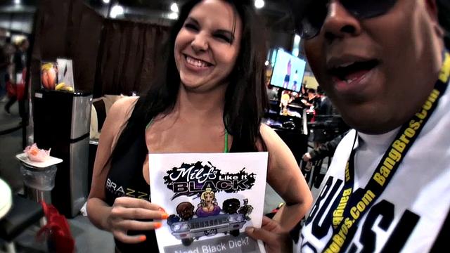 Blonde MILF gets her pussy licked & fucked hard in hot interracial action