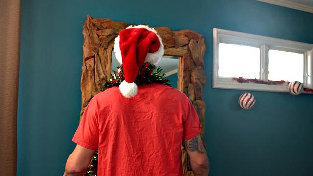 Muscular stepbrother breeds jock in doggy until he cums