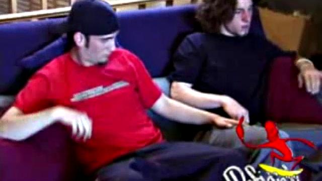 Skater boys Adam and Lukas get horny, watching porn video and decide on a little action of their own. From rubbing the growing bulges in their pants they are soon rubbing balls and hard dicks. Lukas kisses Adam and then sucks his cock.