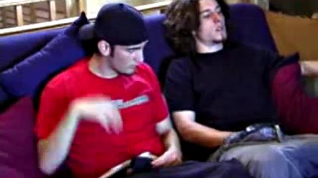 Skater boys Adam and Lukas get horny, watching porn video and decide on a little action of their own. From rubbing the growing bulges in their pants they are soon rubbing balls and hard dicks. Lukas kisses Adam and then sucks his cock.