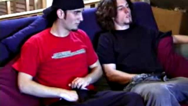 Skater boys Adam and Lukas get horny, watching porn video and decide on a little action of their own. From rubbing the growing bulges in their pants they are soon rubbing balls and hard dicks. Lukas kisses Adam and then sucks his cock.