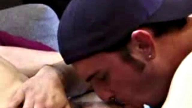 Skater boys Adam and Lukas get horny, watching porn video and decide on a little action of their own. From rubbing the growing bulges in their pants they are soon rubbing balls and hard dicks. Lukas kisses Adam and then sucks his cock.