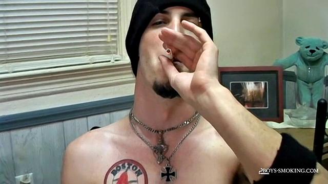 Competition Between Straight Guys Smoking!