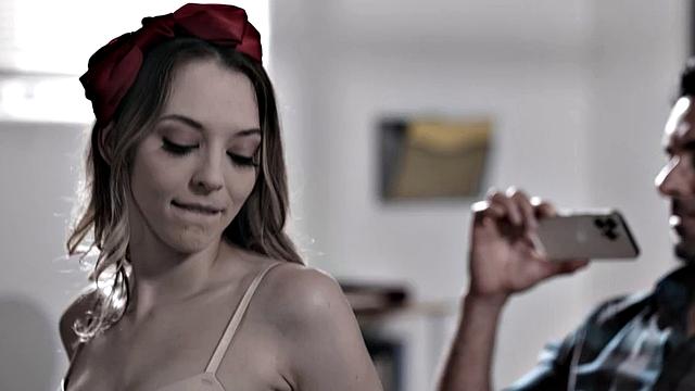 Stepdaughter addicted for stepfather's hard dick