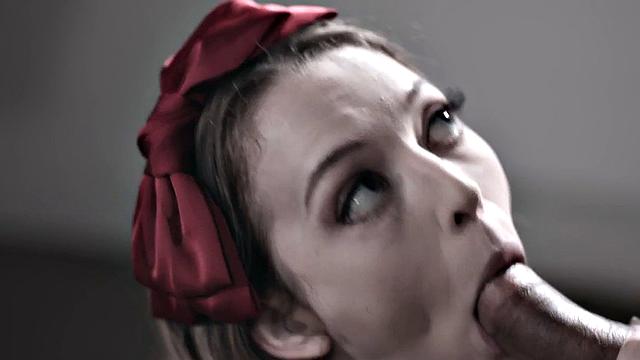 Stepdaughter addicted for stepfather's hard dick