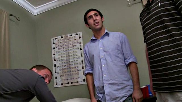 Bottom college stud hazed and fucked for college fraternity