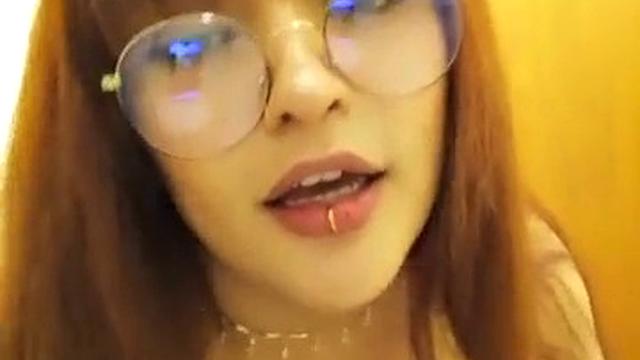 Horny Nerd with Big Natural Tits