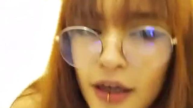 Horny Nerd with Big Natural Tits