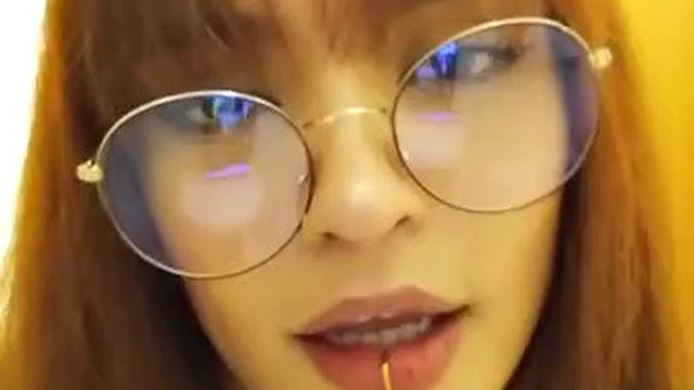 Horny Nerd with Big Natural Tits