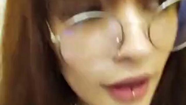 Horny Nerd with Big Natural Tits