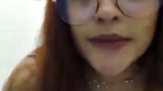 Horny Nerd with Big Natural Tits