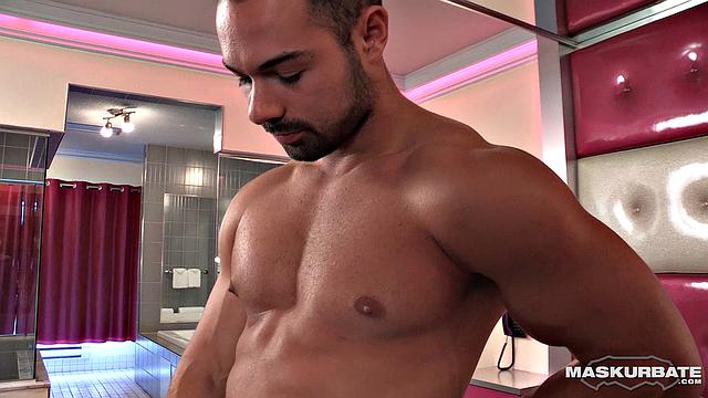 BTS with Athletic Bodied Jock Alexandre - Maskurbate