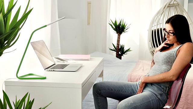 Spex nerdy online masturbation during casting